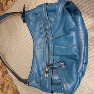 New Tignanello, genuine leather, teal handbag, shoulder purse New without tags